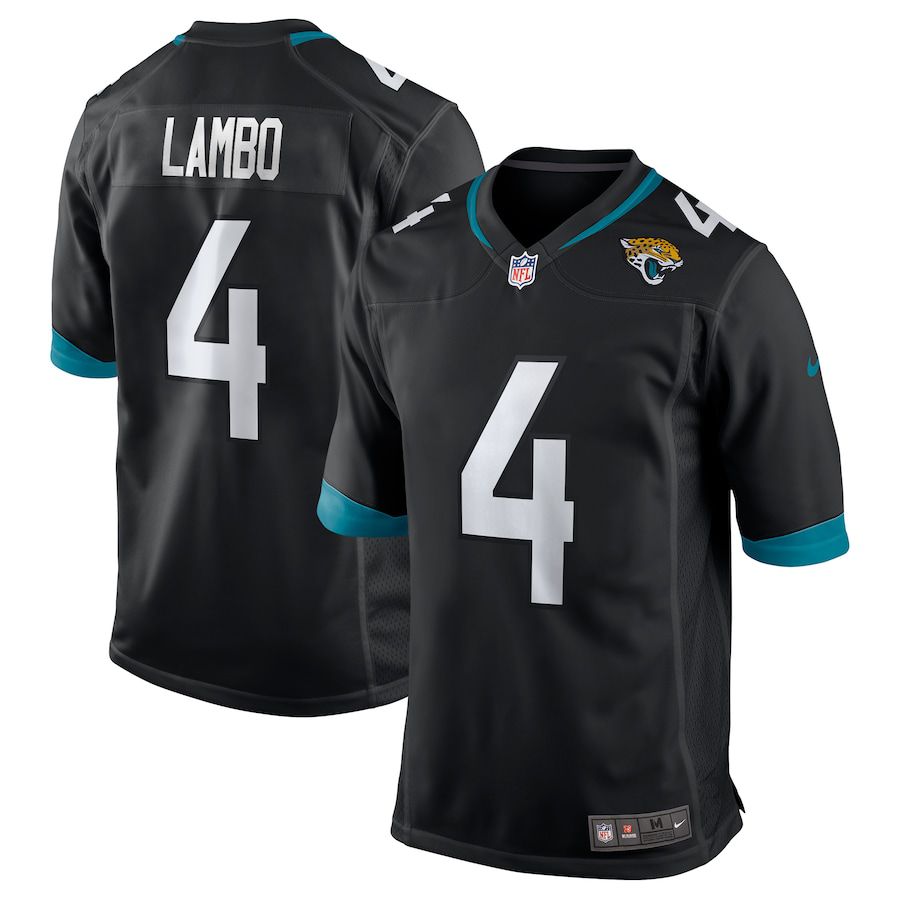 Men Jacksonville Jaguars #4 Josh Lambo Nike Black Game NFL Jersey